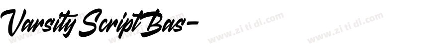 Varsity Script Bas字体转换